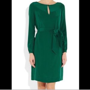 Tory Burch silk green shirt dress